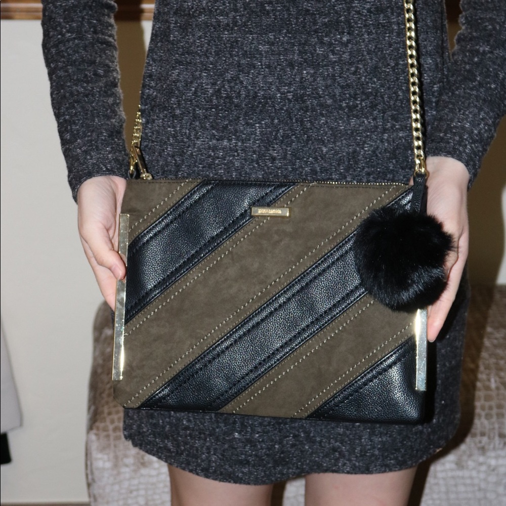 dream control army green and black purse